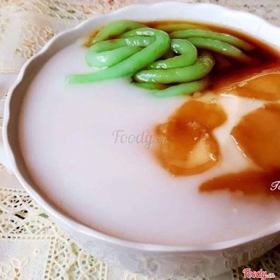 Tàu hủ sương sáo + bánh lọt