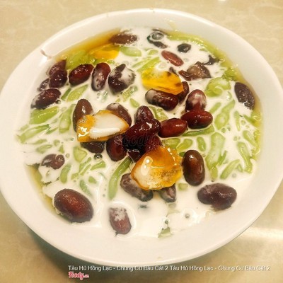 Tàu hủ đậu đỏ + bánh lọt