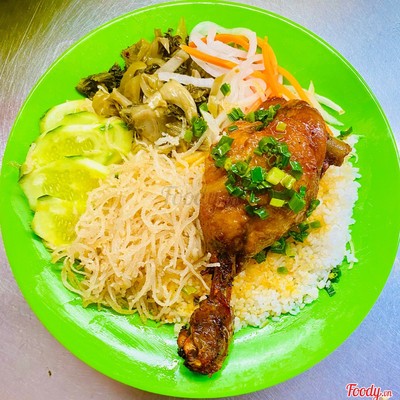 Cơm gà + bì