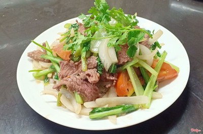 PHỞ XÀO BÒ 1 Người