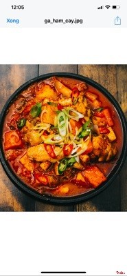 Gà hầm cay