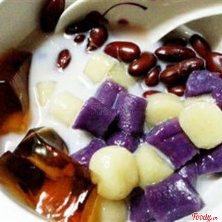 Chè khoai dẻo đậu đen