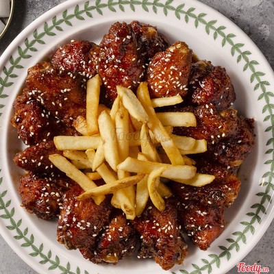 Cánh gà rán sốt tỏi tương