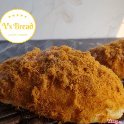 Bánh mì kem trứng chà bông cay (Fire Flosss ) - 1 cái