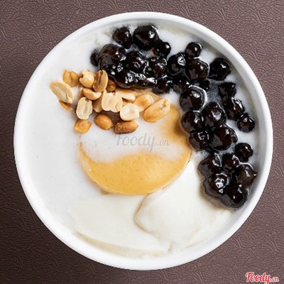 Tàu hủ trân châu đen flan