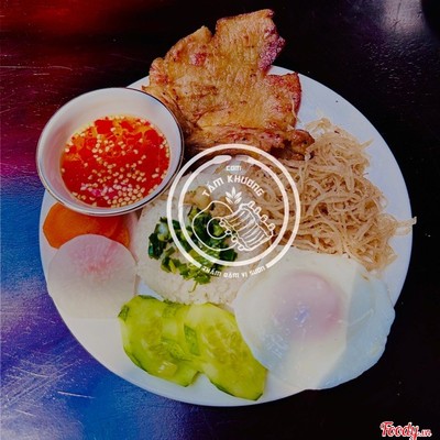 Cơm Tấm Sườn Miếng+ Ốp La+ Bì