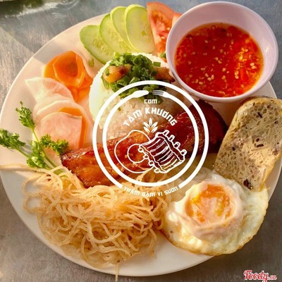 Cơm Tấm Sườn Cọng+ Bì+ Chả+ốp La