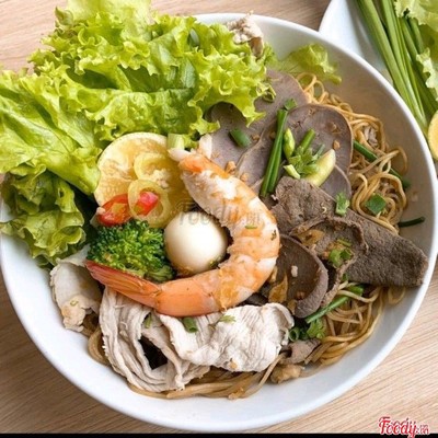 Combo Hủ Tíu Khô + Chai Nước Suối