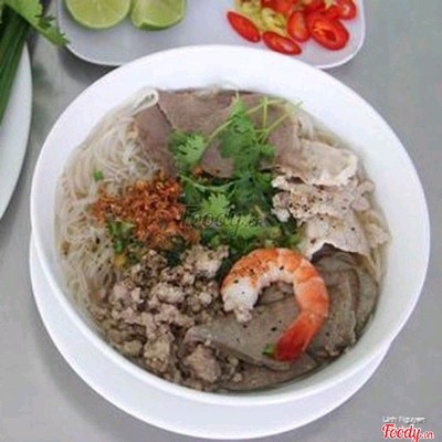 Combo Hủ Tiếu Nước + Chai Nước Suối