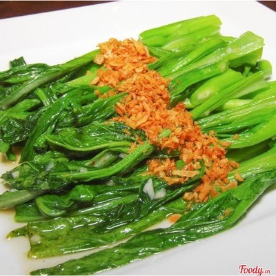 Cải Hong Kong xào tỏi