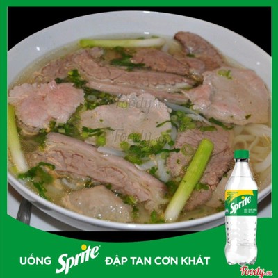 Phở Nạm Gân + Sprite