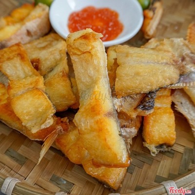 Cơm đập khô cá dứa  (kèm niêu )