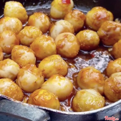 Trứng Cút Chiên 3cây 12 viên