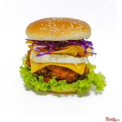 BURGER GÀ CAY THẬP CẨM