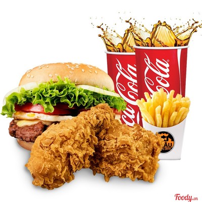 COMBO 2 MIẾNG GÀ GIÒN & BURGER