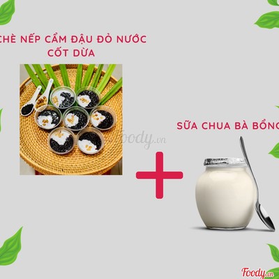 CB 8 (CHÈ  NẾP CẨM  +  2 SỮA CHUA BÀ BỔNG)