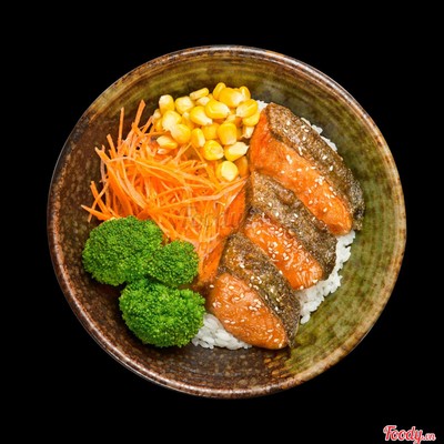 Cơm Cá Hồi Sốt Teriyaki