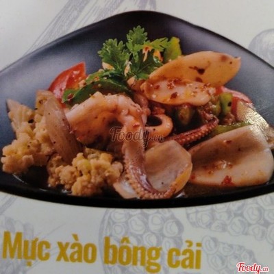 Mực Xào Bông Cải ( không cơm)