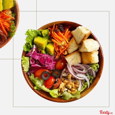 Rainbow salad bowl vegan