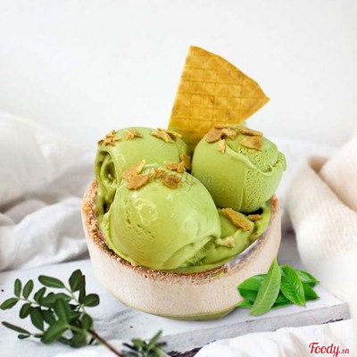 Kem dừa trà xanh