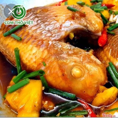 Cơm cá diêu Hồng kho