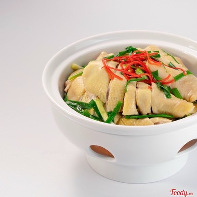 Gà hấp muối (nguyên con) (đáng để thử)