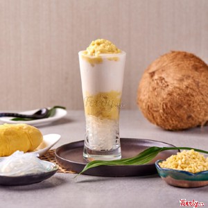 Chè đậu xanh ngọc trai sầu riêng