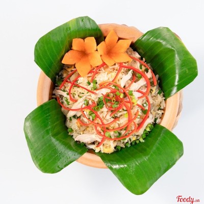 Cơm chiên gà xé cá mặn