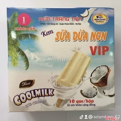 Kem tràng tiền sữa dừa