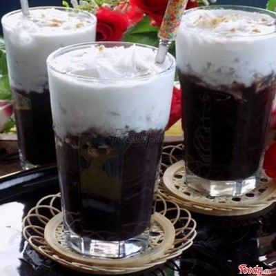 Chè đậu đỏ+sương sáo+bánh lọt