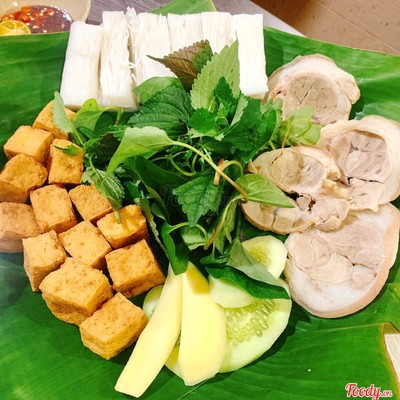 Bún đậu thịt (phần)