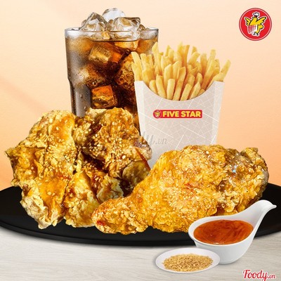 2 Gà Xốt Mắm Tỏi + Khoai Tây + Pepsi