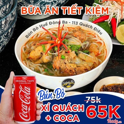 Combo Bún Bò Xí Quách + 1 Coca