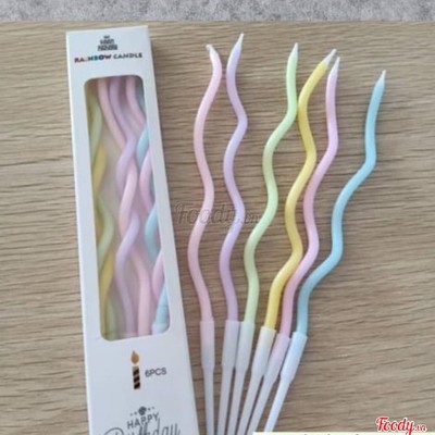 Nến xoắn nhiều màu