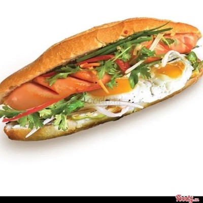 Bánh Mì 2Trứng + Xúc Xích