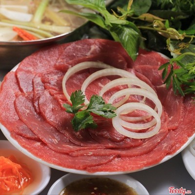 Bò Nhúng Giấm Cuốn Bánh Tráng 2 Người