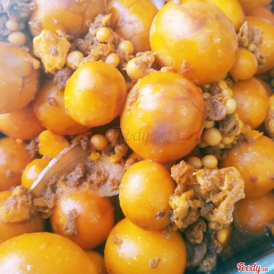 Trứng Gà Non Cháy Tỏi 40k/100gr