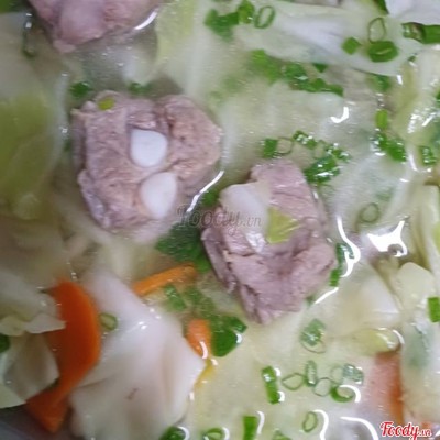 Cơm Canh Bắp Cải Sườn Non