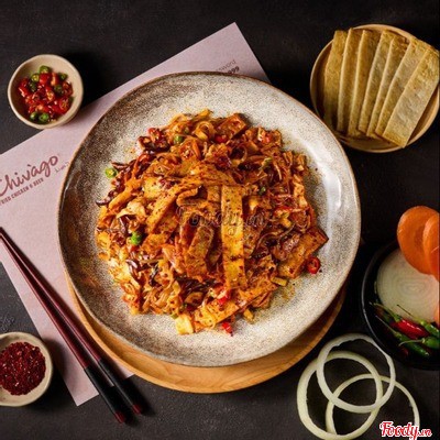 Miến Xào Chả Cá Cay
