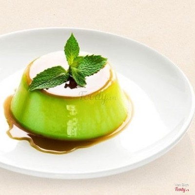 Bánh flan trà xanh
