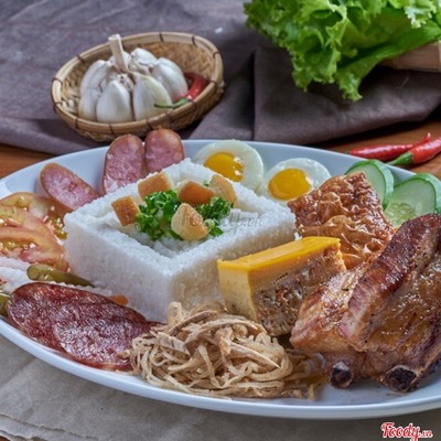 Cơm tấm sườn non 7 món