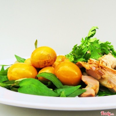 Lòng trứng non hấp