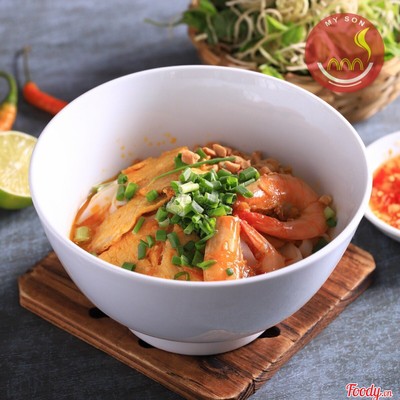 Mì Quảng Tôm + Sườn