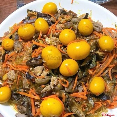 Miến Xào Lòng Trứng Non