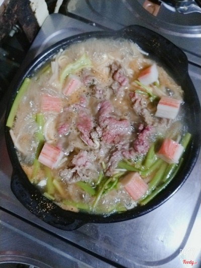 Mì cay bò + thanh cua