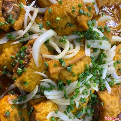 CƠM ĐẬU HŨ DỒN THỊT SỐT CÀ