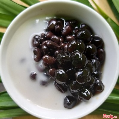 Chè đậu đen-trân châu.