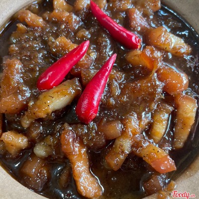 Cơm thịt kho mắm ruốc