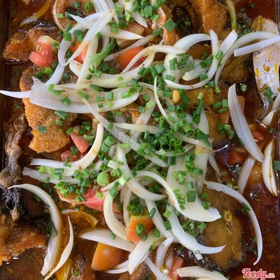 CƠM CÁ DIÊU HỒNG CHIÊN SỐT CÀ