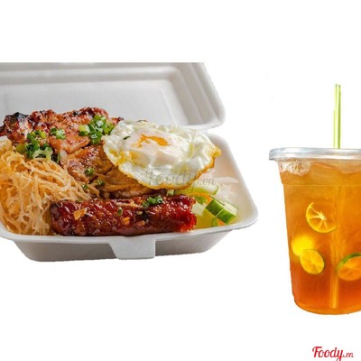 Cơm Tấm Đặc Biệt 1 + Ly Trà Tắc Olong (750ml)